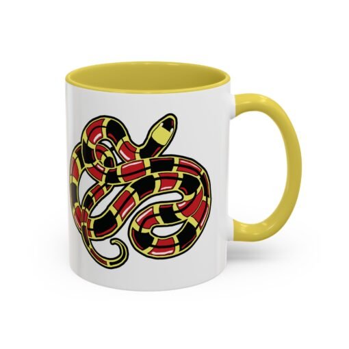 Curled Coral Snake Color Accent Mug – Bold & Wild - Image 26