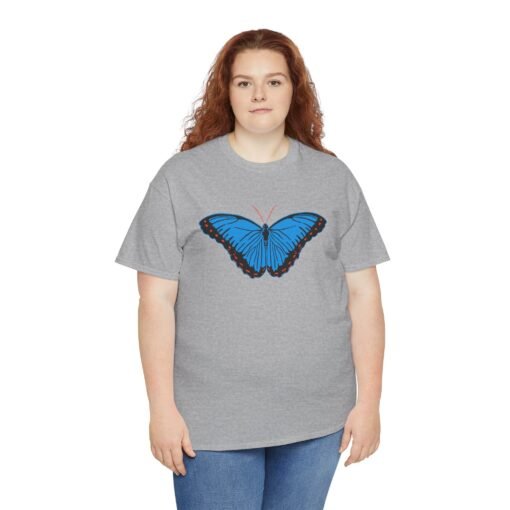 🦋💙 Blue Morpho Butterfly Unisex T-Shirt – Nature’s Radiance in Flight - Image 5
