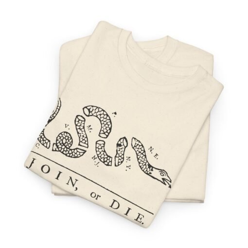 🇺🇸🐍 Join or Die Unisex T-Shirt – Classic Patriot Vibes - Image 4