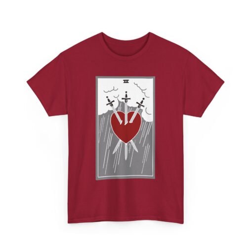 🖤🔮 Three of Swords Unisex T-Shirt – Heartbreak Meets Mysticism - Image 20