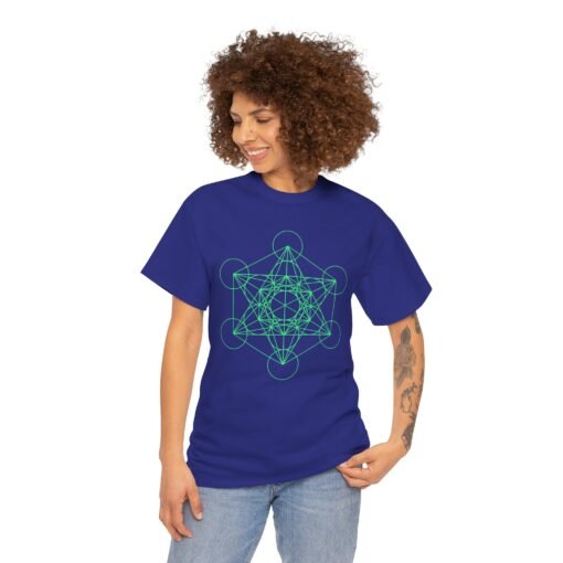Metatron's Cube Diagram | Unisex | Heavy Cotton | T-Shirt | Math | Geometry - Image 5