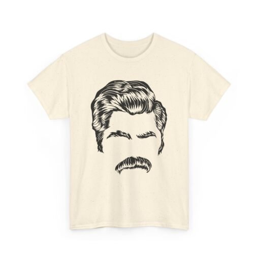 Ron Swanson Mustache Power – Unisex T-Shirt - Image 15