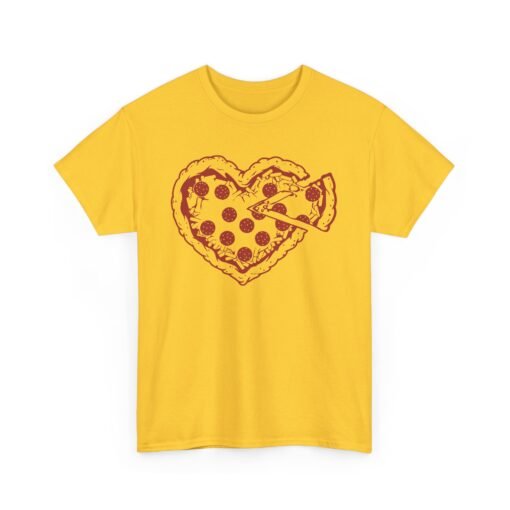 "Love at First Slice" Unisex T-Shirt – Heart Pizza Edition - Image 10