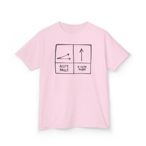 Acute Angle / A Cute Angel Kids T-Shirt – Smart & Silly Fun - Image 8