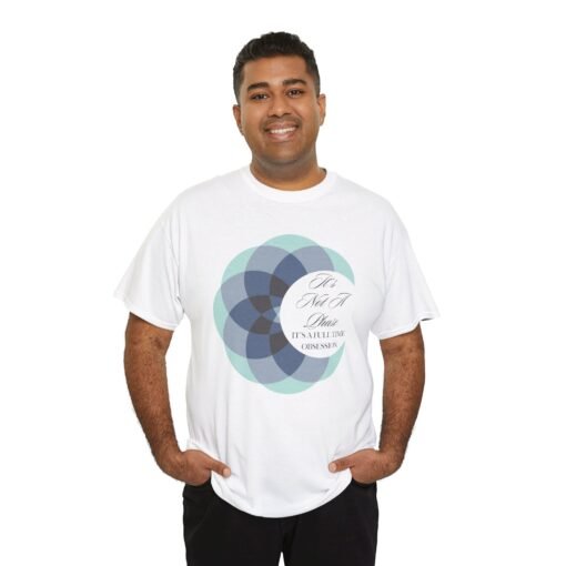 🌕🔷 It’s Not a Phase, It’s a Full-Time Obsession Unisex T-Shirt – Lunar Love in Polygon Style - Image 7