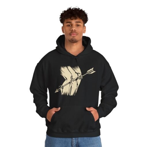"Arrow to the Knee" Unisex Hoodie – Gamer Inside Joke - Image 3