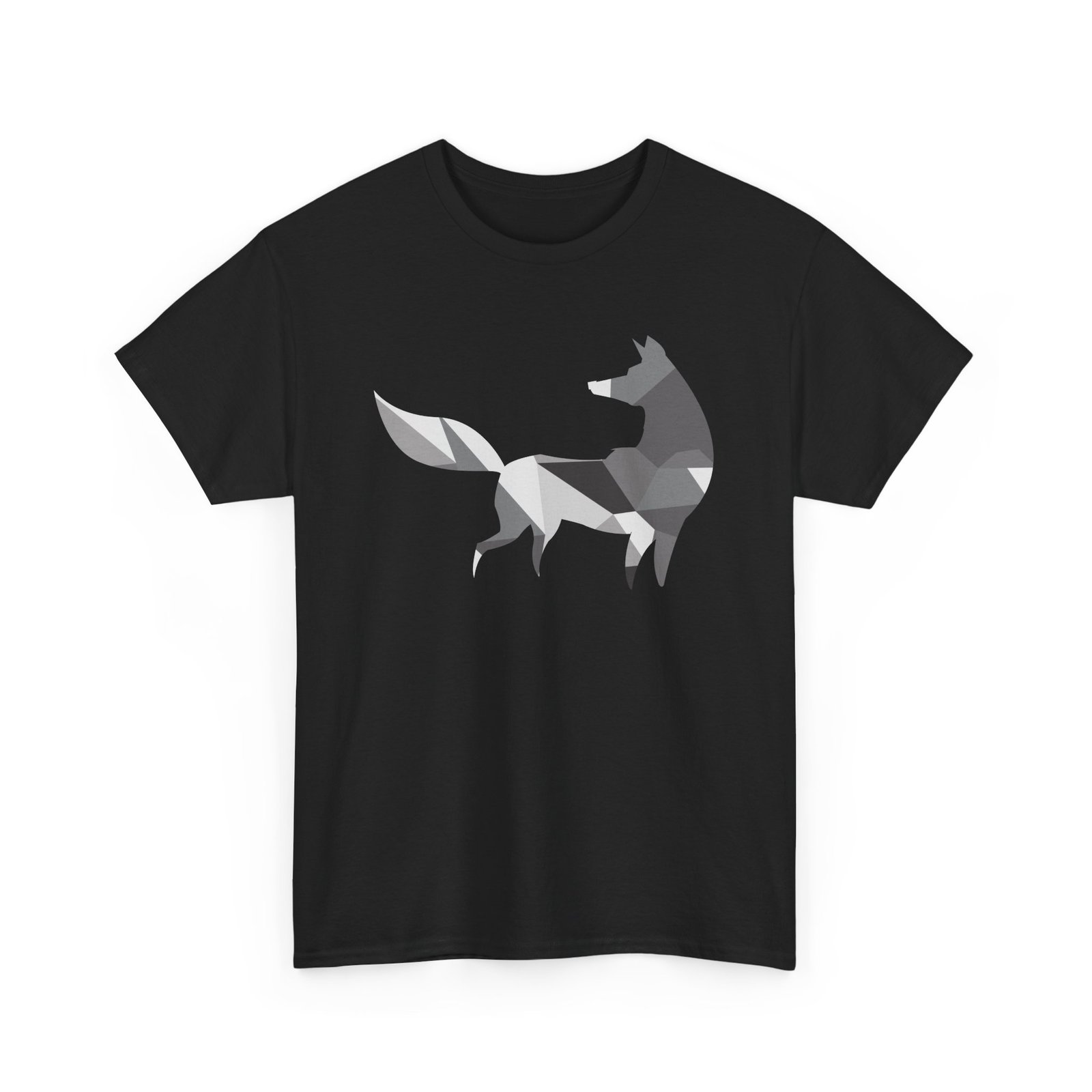 πΊπ· Polygon Grey Wolf Unisex T-Shirt β Wild Spirit, Modern Edge - Image 11