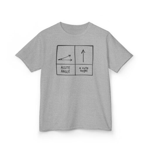 Acute Angle / A Cute Angel Kids T-Shirt – Smart & Silly Fun - Image 5