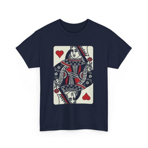"Queen of Hearts" Unisex T-Shirt – Classic Playing Card Style - Image 13