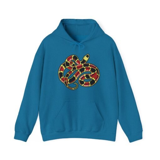 Curled Coral Snake Unisex Hoodie – Bold & Venomous Style - Image 19