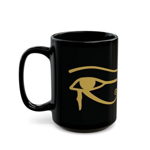 Eye of Horus Black Mug – Ancient Protection & Timeless Style - Image 9