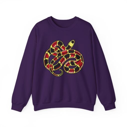 Curled Coral Snake Unisex Sweatshirt – Striking Wildlife Style - Image 18