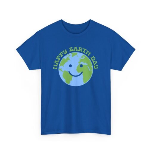 "Happy Earth Day" Smiling Planet Unisex T-Shirt - Image 16