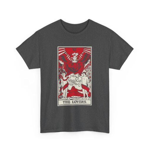 The Lovers Tarot Card – Unisex Mystical Tee - Image 15
