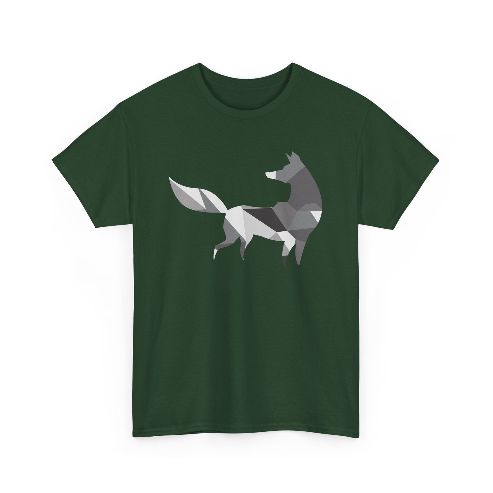 πΊπ· Polygon Grey Wolf Unisex T-Shirt β Wild Spirit, Modern Edge - Image 14