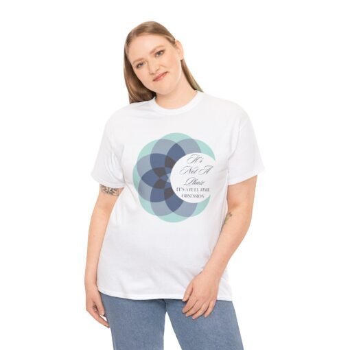 🌕🔷 It’s Not a Phase, It’s a Full-Time Obsession Unisex T-Shirt – Lunar Love in Polygon Style - Image 4
