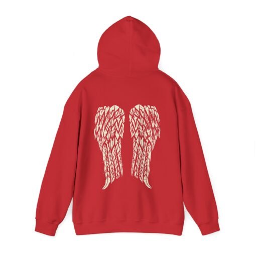 Gothic Angel Wings Unisex Hoodie – Dark & Divine - Image 10