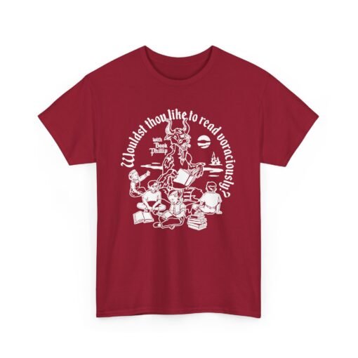 📚🐐 "Wouldst Thou Like to Read Voraciously with Book Philip?" Unisex T-Shirt - Image 21