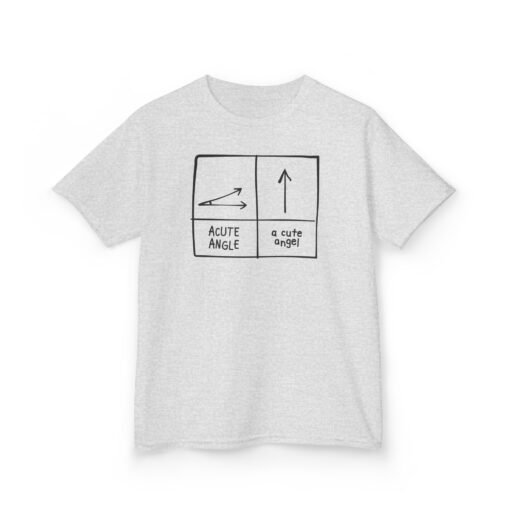 Acute Angle / A Cute Angel Kids T-Shirt – Smart & Silly Fun - Image 4