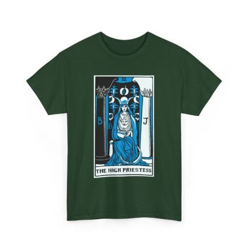 🌙🔮 The High Priestess Tarot Card Unisex T-Shirt – Channel Inner Wisdom - Image 13