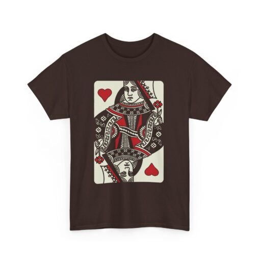 "Queen of Hearts" Unisex T-Shirt – Classic Playing Card Style - Image 10