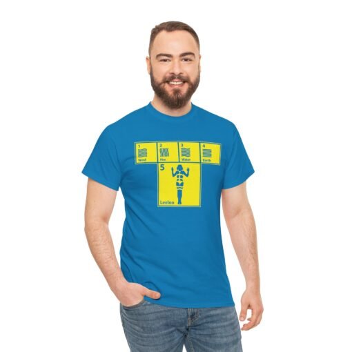 🌪️🌊🔥🌍✨ Elemental Chart Unisex T-Shirt – Wind, Water, Fire, Earth... and Leeloo - Image 4