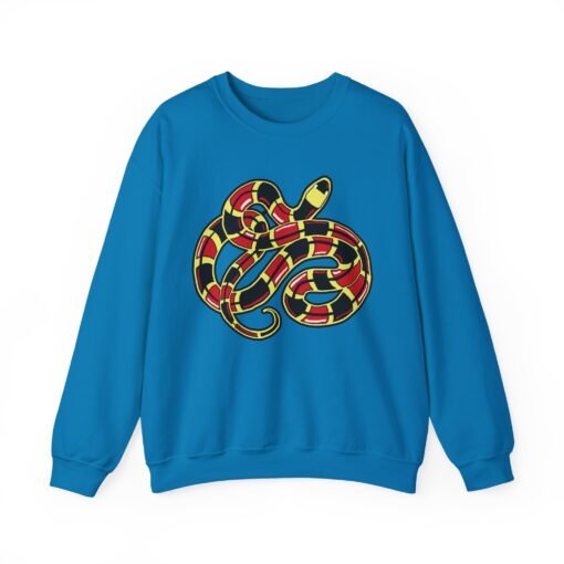 Curled Coral Snake Unisex Sweatshirt – Striking Wildlife Style - Image 13