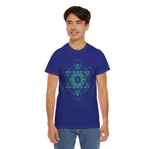 Metatron's Cube Diagram | Unisex | Heavy Cotton | T-Shirt | Math | Geometry - Image 7