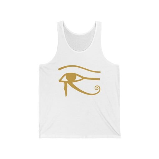 Eye of Horus Unisex Jersey Tank Top – Ancient Symbol, Modern Comfort - Image 3