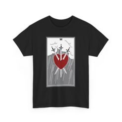 🖤🔮 Three of Swords Unisex T-Shirt – Heartbreak Meets Mysticism