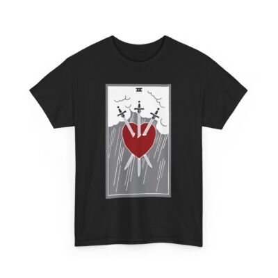 Three of Swords Tarot Card - Unisex T-Shirt