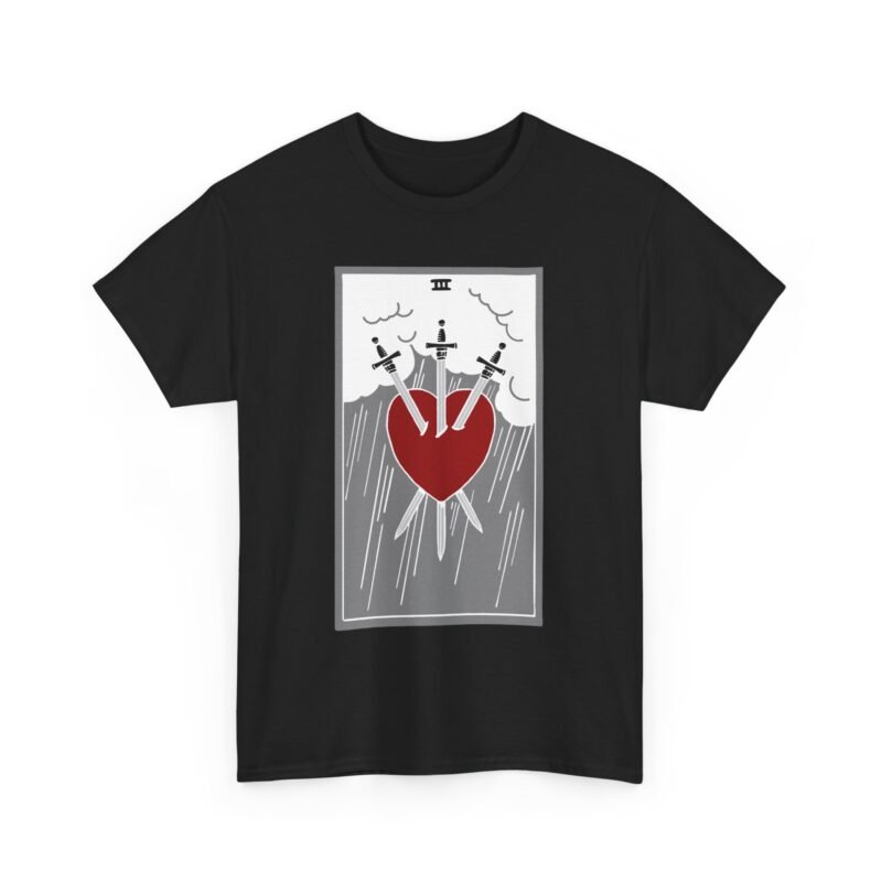 Three of Swords Tarot Card - Unisex T-Shirt
