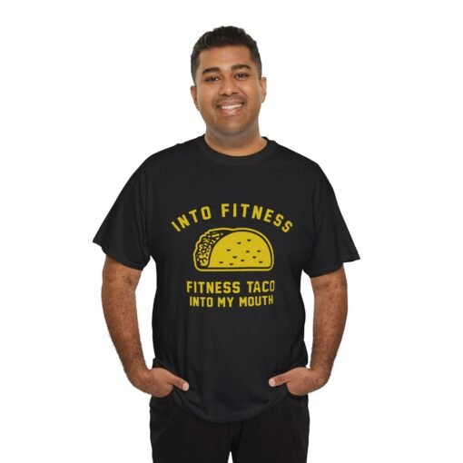 🌮💪 Into Fitness Unisex T-Shirt – Fitness Taco Into My Mouth - Image 9
