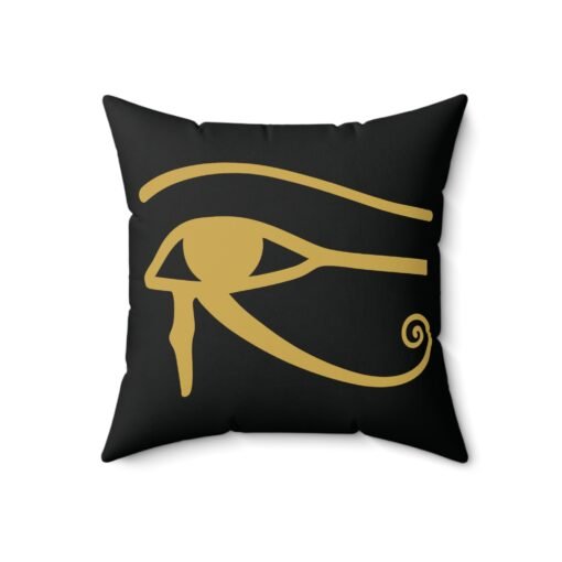 Eye of Horus Faux Suede Pillow – Ancient Symbol, Modern Home Décor - Image 7