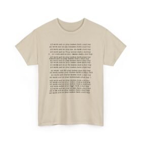 All Work No Play – The Shining-Inspired Unisex T-Shirt