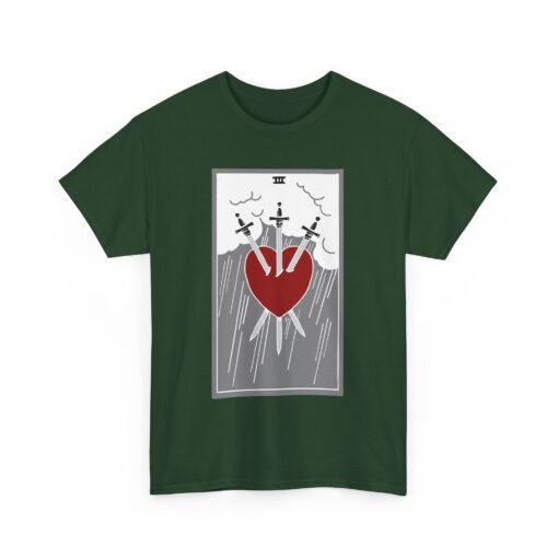 🖤🔮 Three of Swords Unisex T-Shirt – Heartbreak Meets Mysticism - Image 13