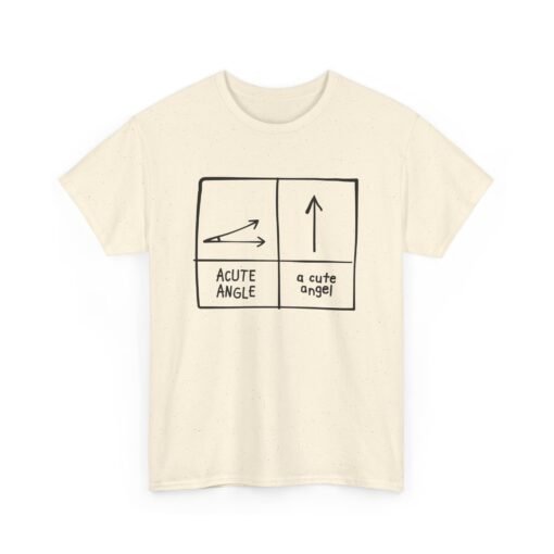 Acute Angle / A Cute Angel Unisex T-Shirt – Geeky Pun Perfection - Image 10
