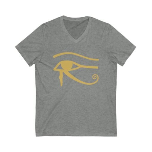 Eye of Horus Unisex V-Neck T-Shirt – Ancient Symbol, Modern Edge - Image 4