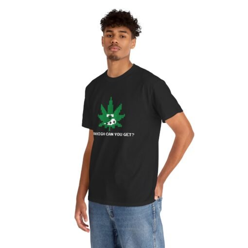 🕹️🌿 How High Can You Get? Unisex T-Shirt – Retro Vibes, Elevated Mindset - Image 5