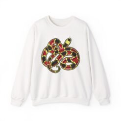 Curled Coral Snake Unisex Sweatshirt – Striking Wildlife Style