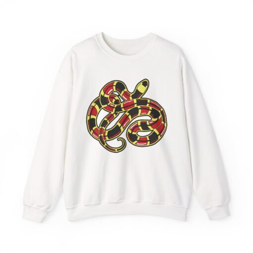 Curled Coral Snake Unisex Sweatshirt – Striking Wildlife Style