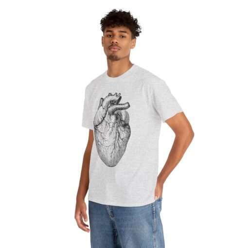 Wear Your Heart (Literally) – Unisex Anatomical Heart T-Shirt - Image 5
