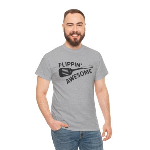 🍳👕 Flippin’ Awesome Unisex T-Shirt – Serve Looks & Laughs - Image 4