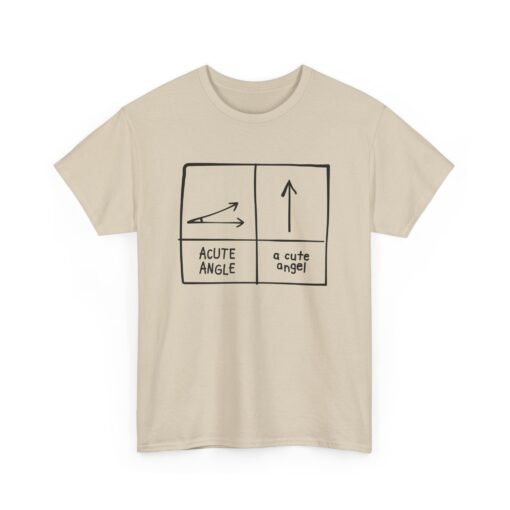 Acute Angle / A Cute Angel Unisex T-Shirt – Geeky Pun Perfection - Image 9