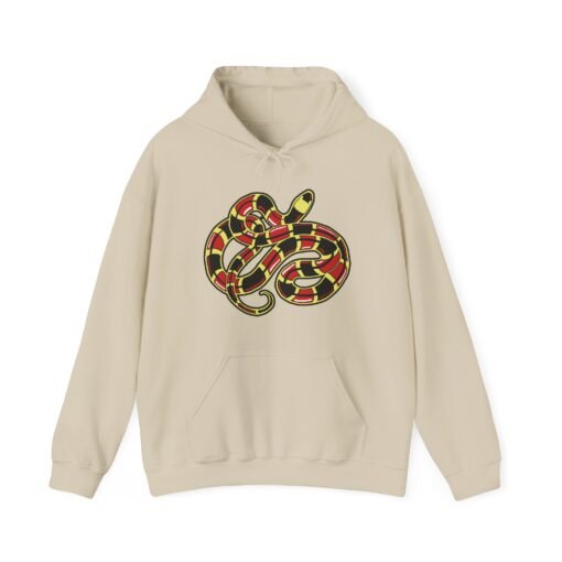 Curled Coral Snake Unisex Hoodie – Bold & Venomous Style - Image 14