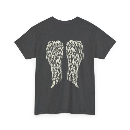 🖤👼 Gothic Angel Wings Unisex T-Shirt – Dark Grace from Behind - Image 11