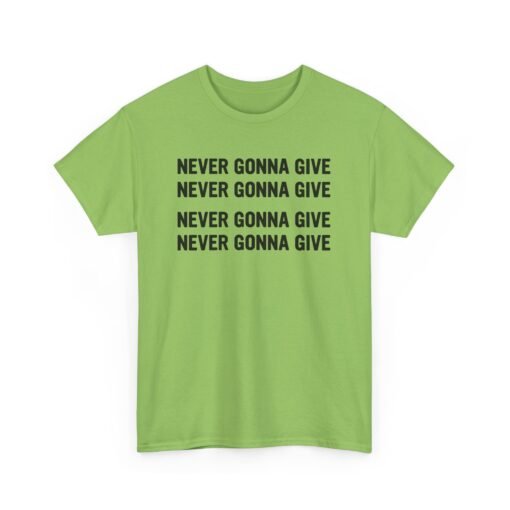 "Never Gonna Give" Loop Lyric Unisex T-Shirt – Rickrolled in Style - Image 15