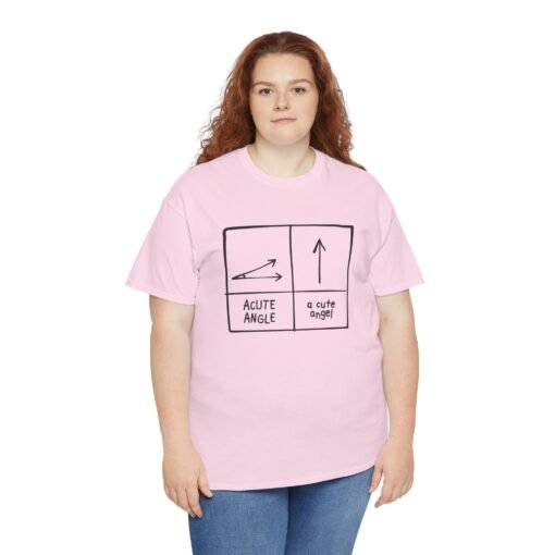 Acute Angle / A Cute Angel Unisex T-Shirt – Geeky Pun Perfection - Image 4