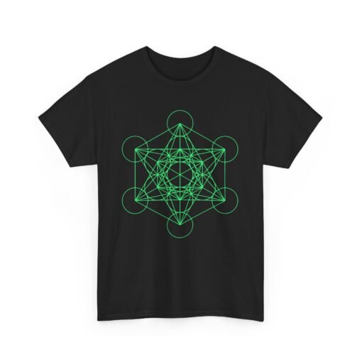 Metatron's Cube Diagram | Unisex | Heavy Cotton | T-Shirt | Math | Geometry - Image 11