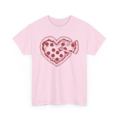 "Love at First Slice" Unisex T-Shirt – Heart Pizza Edition - Image 13